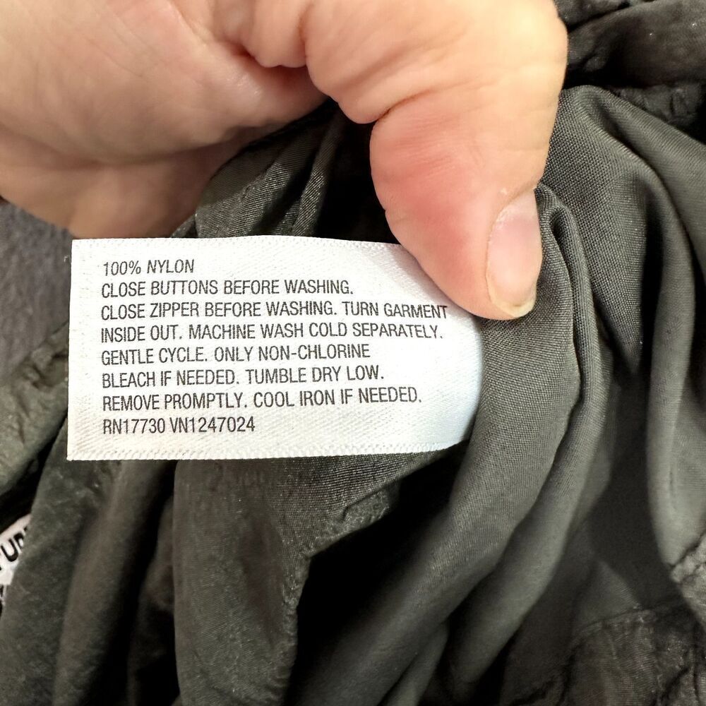 future collective skater grunge baggy wide leg cargo pants large gray nylon rave - Picture 6 of 6